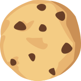 A freshly baked cookie